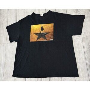 Hamilton American Musical Broadway Cast Recording Album Promo T Shirt Size XL